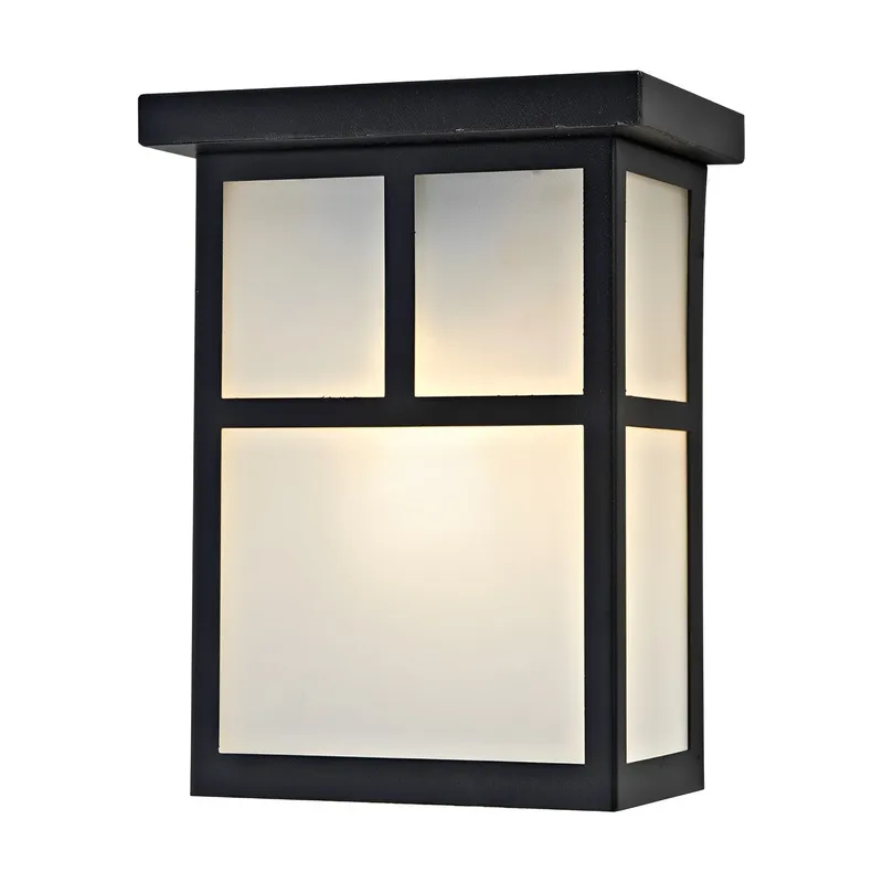 Black Finish & Glass LED Wall Sconce, 3-4311D Series — Sunco Lighting LED Wall Lights 11.0W 3000K