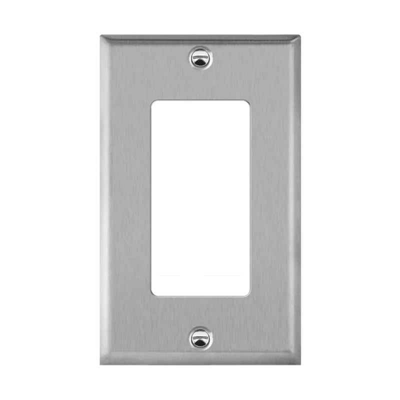 Enerlites Antimicrobial Decorator/GFCI One-Gang Metal Wall Plate, Mid-Size — Sunco Lighting LED Landscape Lights  