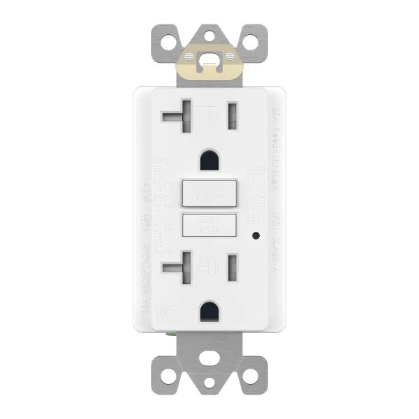 Enerlites 20A GFCI Tamper Weather-Resistant Outlet, Self Testing, Self Grounding with LED Indicator Light — Sunco Lighting LED Landscape Lights  