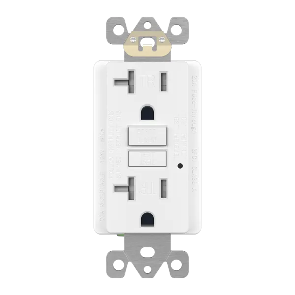 Enerlites 20A GFCI Tamper-Resistant Outlet, Self Testing, Self Grounding with LED Indicator Light — Sunco Lighting LED Landscape Lights  
