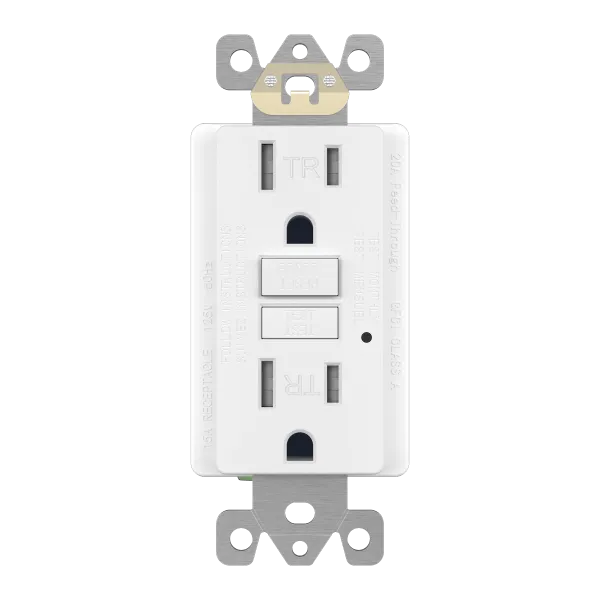 Enerlites 15A GFCI Tamper-Resistant Outlet, Self Testing, Self Grounding with LED Indicator Light — Sunco Lighting LED Landscape Lights  