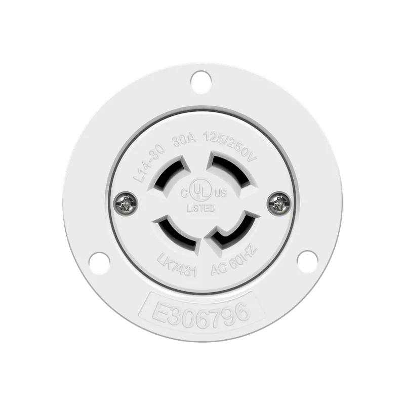 Enerlites Locking Flanged Outlet, 30A, L14-30RFO — Sunco Lighting LED Landscape Lights  