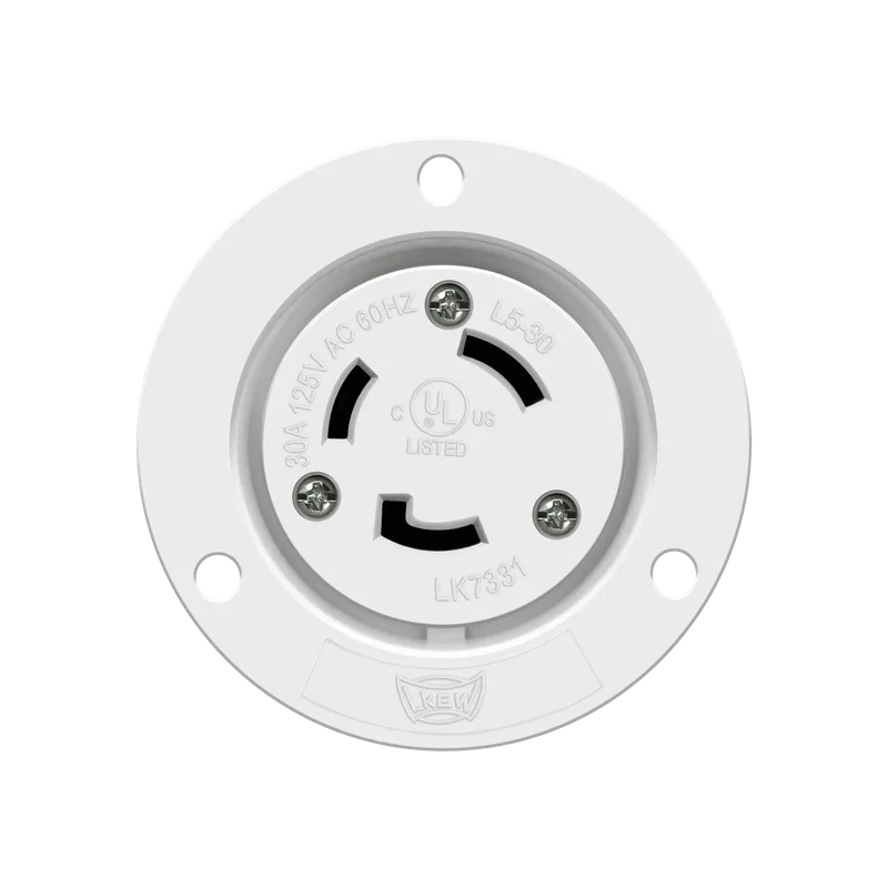 Enerlites Locking Flanged Outlet, 30A, L5-30RFO — Sunco Lighting LED Landscape Lights  