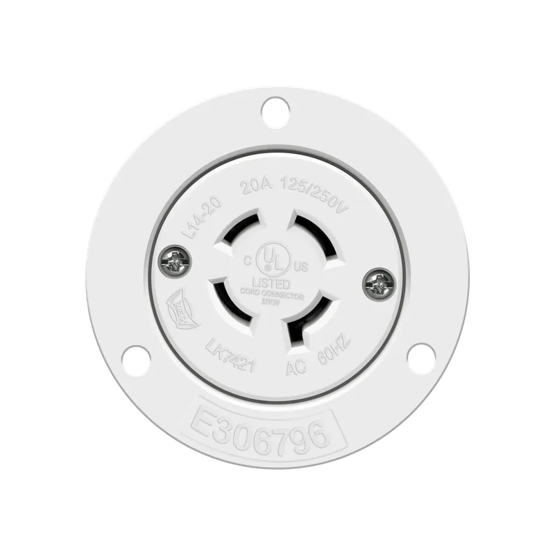 Enerlites Locking Flanged Outlet, 20A, L14-20RFO — Sunco Lighting LED Landscape Lights  