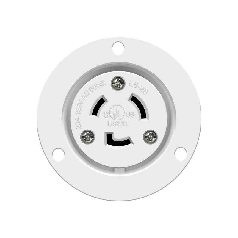 Enerlites Locking Flanged Outlet, 20A, L5-20RFO — Sunco Lighting LED Landscape Lights  