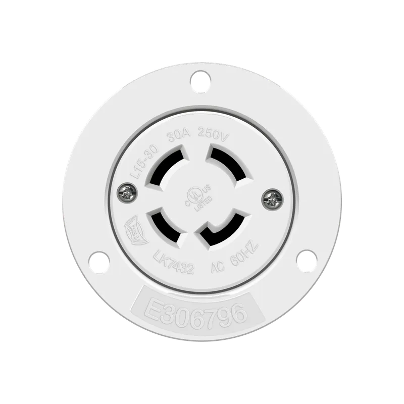 Enerlites Locking Flanged Outlet, 30A, L15-30RFO — Sunco Lighting LED Landscape Lights  