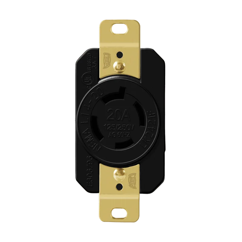 Enerlites Industrial Grade Locking Receptacle, 20A, L14-20R — Sunco Lighting LED Landscape Lights  
