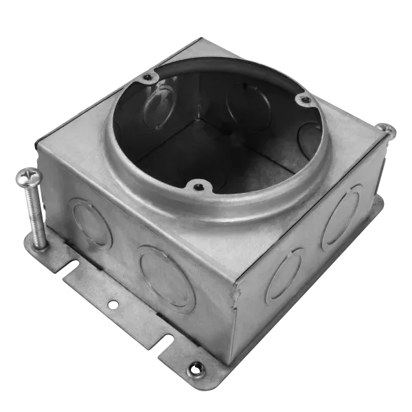 Enerlites Pre-Galvanized Steel Commercial Square Junction Box — Sunco Lighting LED Landscape Lights  