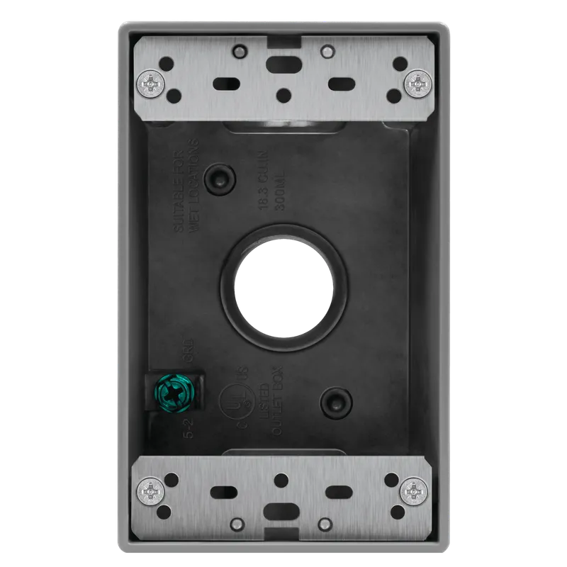 Enerlites 3/4 in. 1-Gang 3-Holes Weatherproof Box — Sunco Lighting LED Lighting Controls  