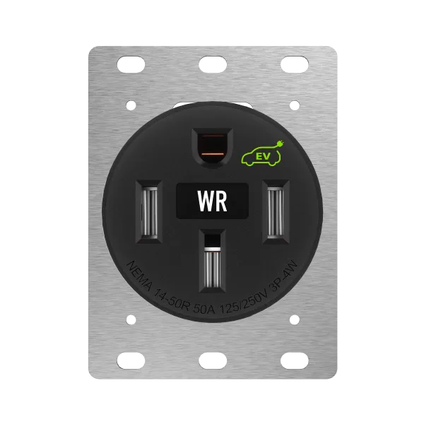Enerlites 50A EV Charger Receptacle, Heavy Duty, Weather Resistant, 14-50R — Sunco Lighting LED Landscape Lights  