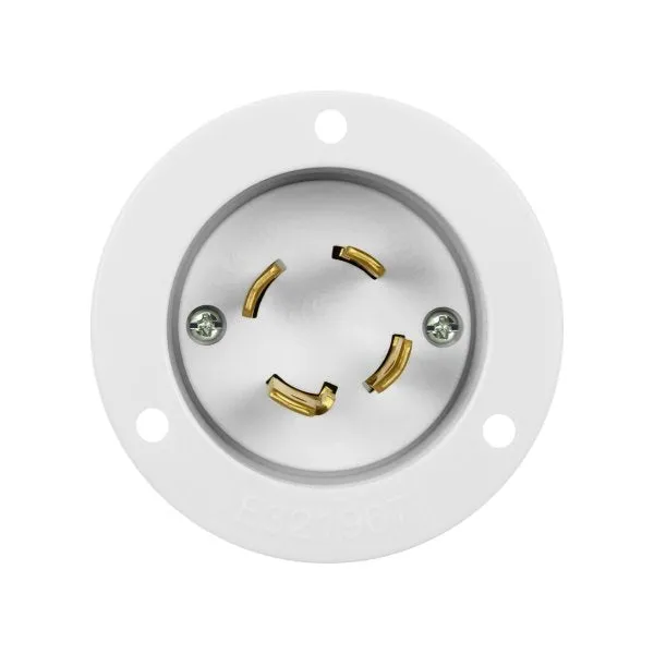 Enerlites Locking Flanged Inlet, 30A, L14-30PFI — Sunco Lighting LED Landscape Lights  