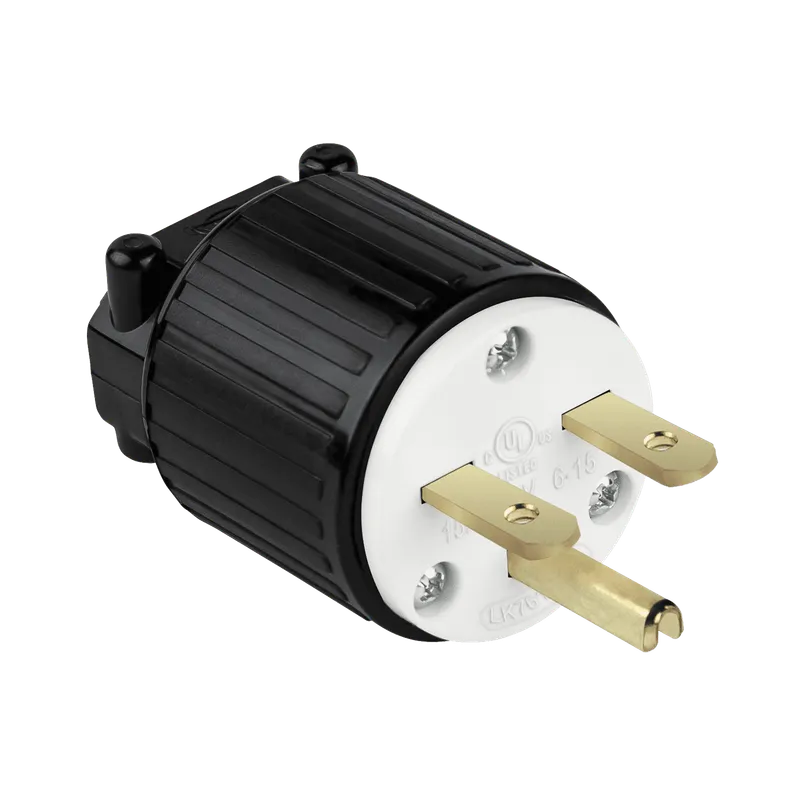 Enerlites Straight Blade Plug, 15A, 6-15P — Sunco Lighting LED Landscape Lights  
