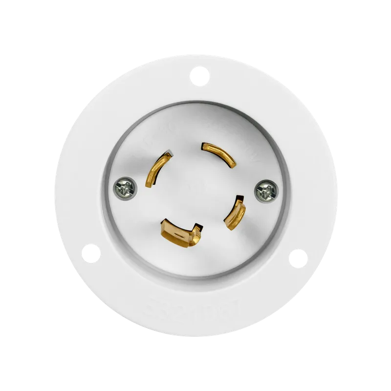Enerlites Locking Flanged Inlet, 30A, L15-30PFI — Sunco Lighting LED Landscape Lights  