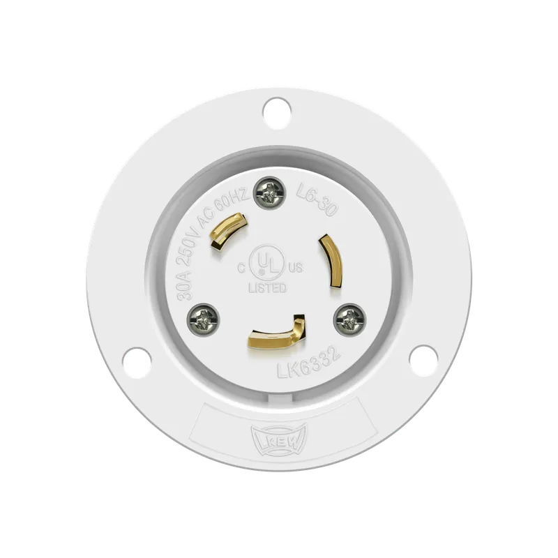Enerlites Locking Flanged Inlet, 30A, L6-30PFI — Sunco Lighting LED Landscape Lights  