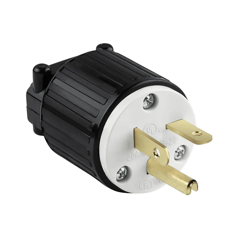 Enerlites Straight Blade Plug, 20A, 5-20P — Sunco Lighting LED Landscape Lights  