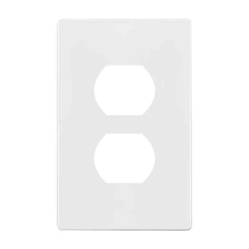 Enerlites Screwless Duplex Receptacle One-Gang Wall Plate — Sunco Lighting LED Landscape Lights  