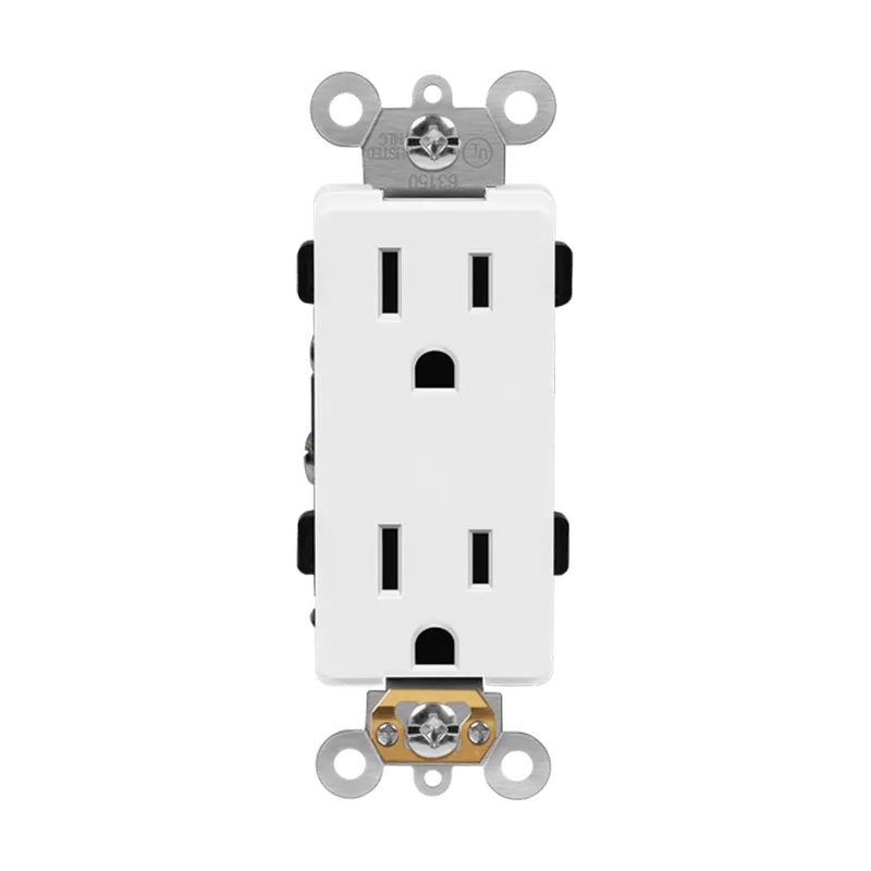Enerlites Industrial Grade Heavy Duty 15A Decorator Receptacle, 5-15R — Sunco Lighting LED Landscape Lights  