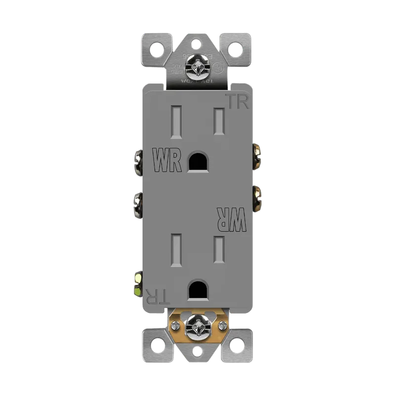 Enerlites 15A Weatherproof Decorator Style Receptacle, Tamper-Weather-Resistant — Sunco Lighting LED Landscape Lights  