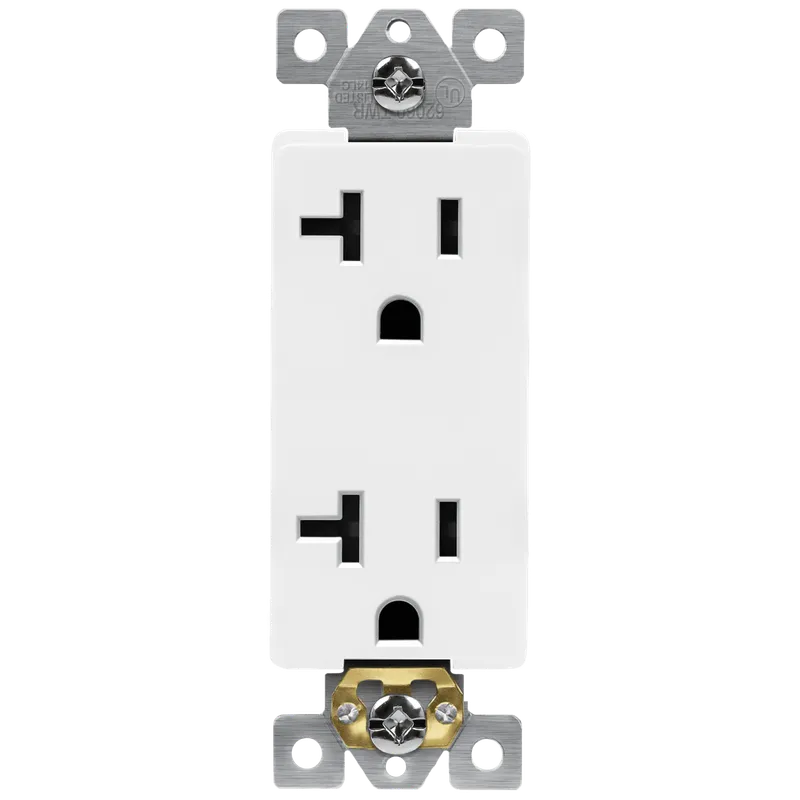 Enerlites Residential Grade 20A Decorator Receptacle, 5-20R — Sunco Lighting LED Landscape Lights  