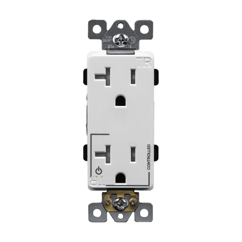 Enerlites Half Controlled 20A Tamper-Resistant Decorator Style Plug Load Receptacle, 5-20R — Sunco Lighting LED Landscape Lights  