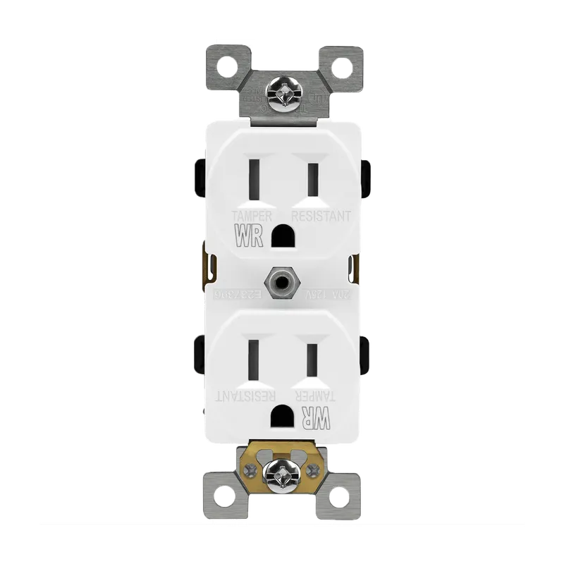 Enerlites Residential Grade 15A Tamper and Weather Resistant Duplex Receptacle, 5-15R — Sunco Lighting LED Landscape Lights  