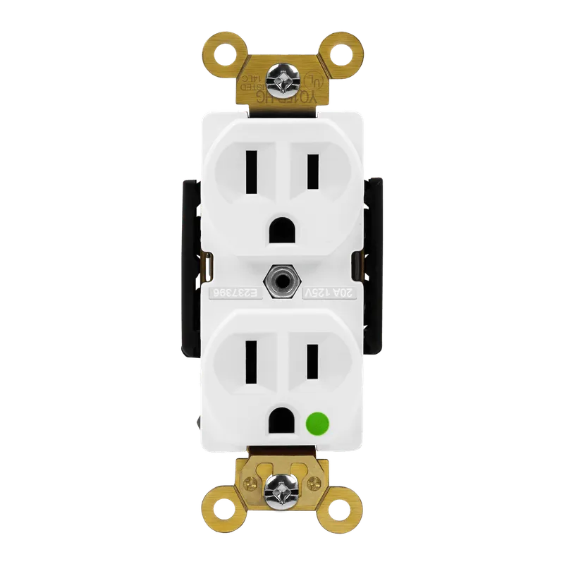 Enerlites Hospital Grade 15A Duplex Receptacle, 5-15R — Sunco Lighting LED Landscape Lights  