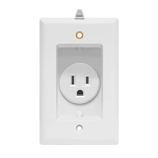 Enerlites Residential Grade 15A Recessed Tamper-Resistant Single Receptacle — Sunco Lighting LED Downlights  