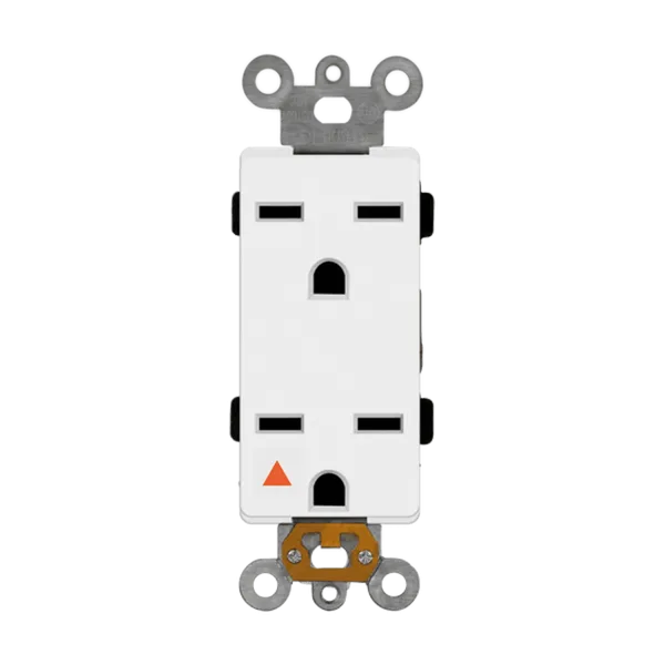 Enerlites Isolated Ground Decorator Duplex Receptacle, 6-15R — Sunco Lighting LED Landscape Lights  