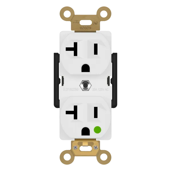 Enerlites Hospital Grade 20A Receptacle, 5-20R — Sunco Lighting LED Landscape Lights  