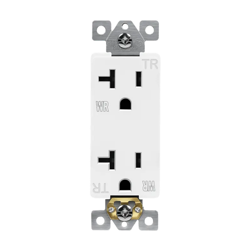 Enerlites Commercial Grade 20A Decorator Style Tamper and Weather Resistant Duplex Receptacle, 5-20R — Sunco Lighting LED Landscape Lights  