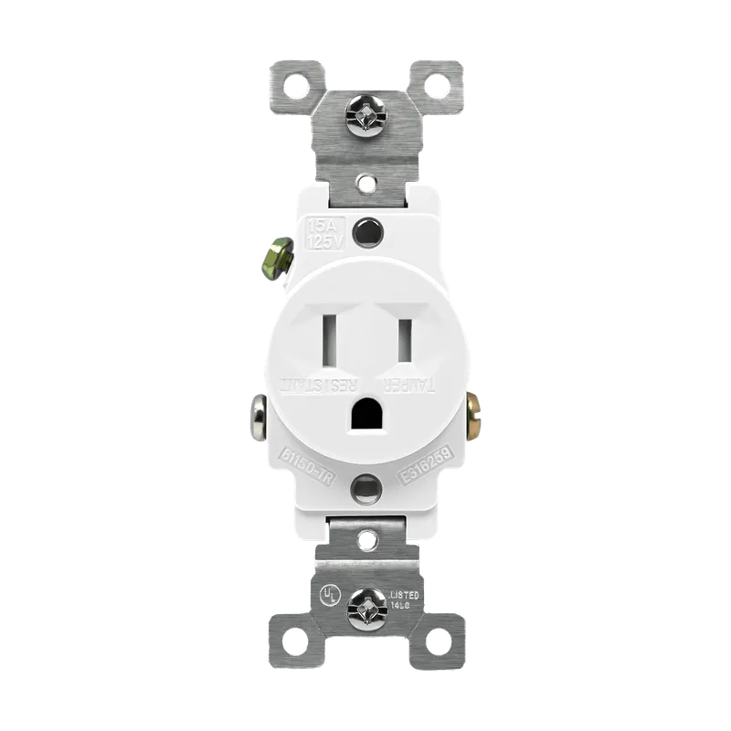 Enerlites Commercial Grade 15A Tamper-Resistant Single Receptacle — Sunco Lighting LED Landscape Lights  