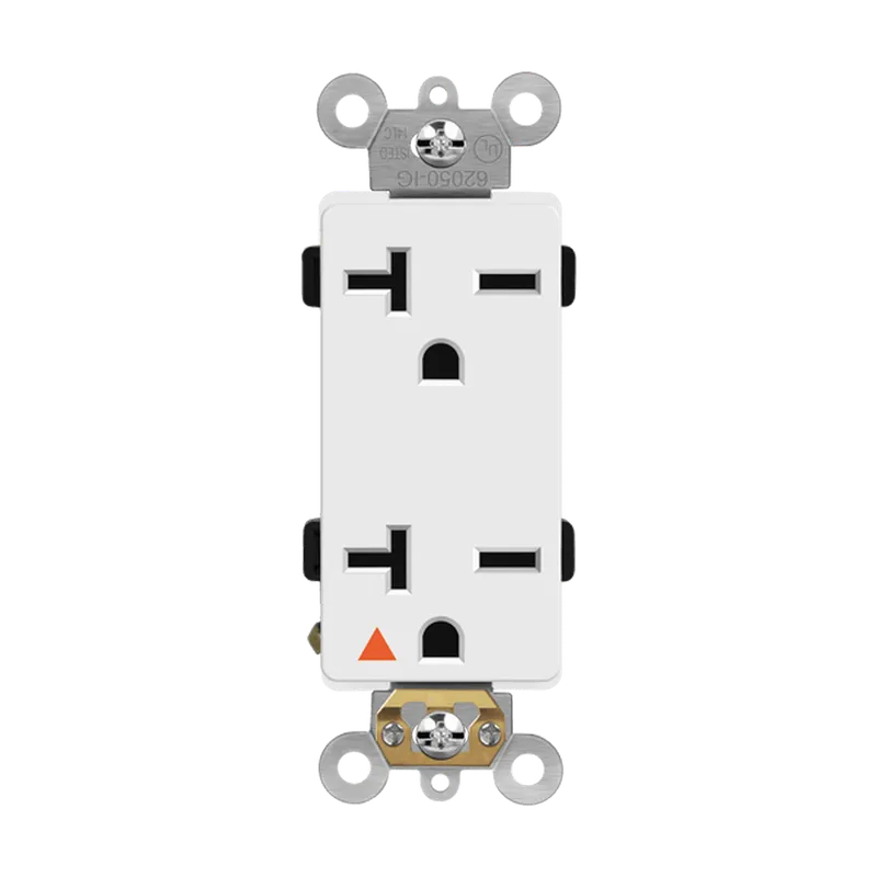 Enerlites Isolated Ground Decorator Duplex Receptacle, 6-20R — Sunco Lighting LED Landscape Lights  