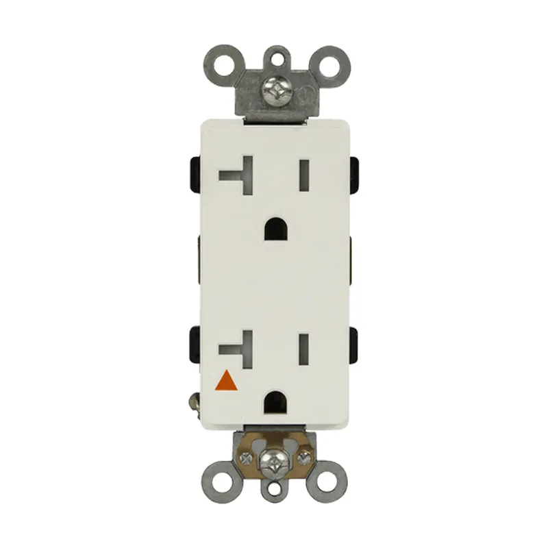 Enerlites Isolated Ground 20A Decorator Duplex Receptacle — Sunco Lighting LED Landscape Lights  