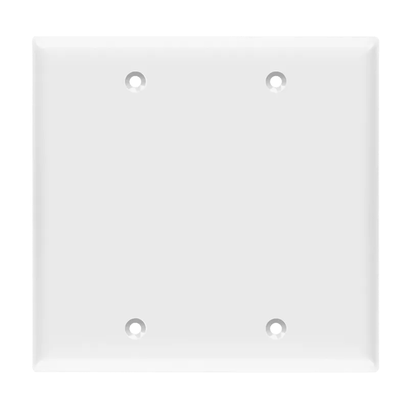 Enerlites Blank Cover Two-Gang Wall Plate — Sunco Lighting LED Landscape Lights  