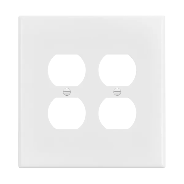 Enerlites Duplex Receptacle Two-Gang Wall Plate, Over-Size — Sunco Lighting LED Landscape Lights  