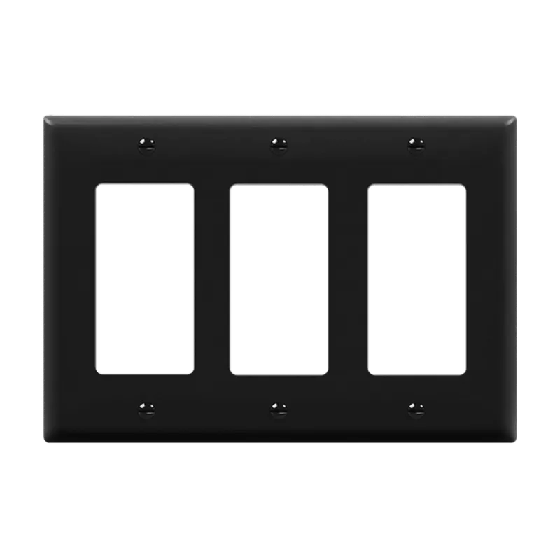 Enerlites Decorator/GFCI Three-Gang Wall Plate, Mid-Size — Sunco Lighting LED Landscape Lights  