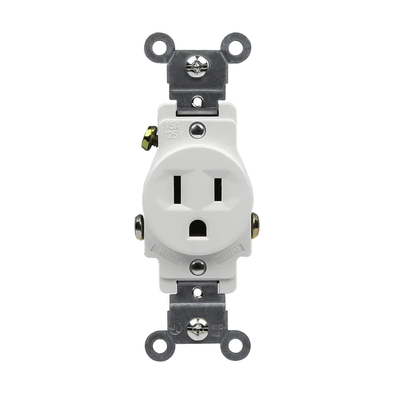 Enerlites Commercial Grade 15A Single Receptacle, 5-15R — Sunco Lighting LED Landscape Lights  