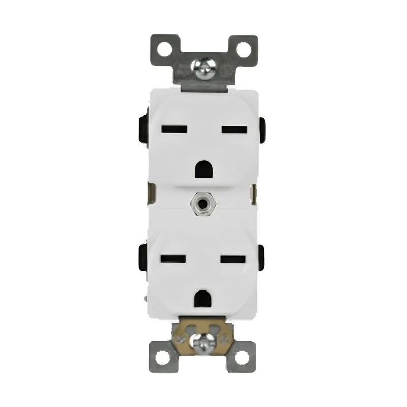 Enerlites Industrial Grade 15A Duplex Style Self-Grounding Receptacle, 6-15R — Sunco Lighting LED Landscape Lights  