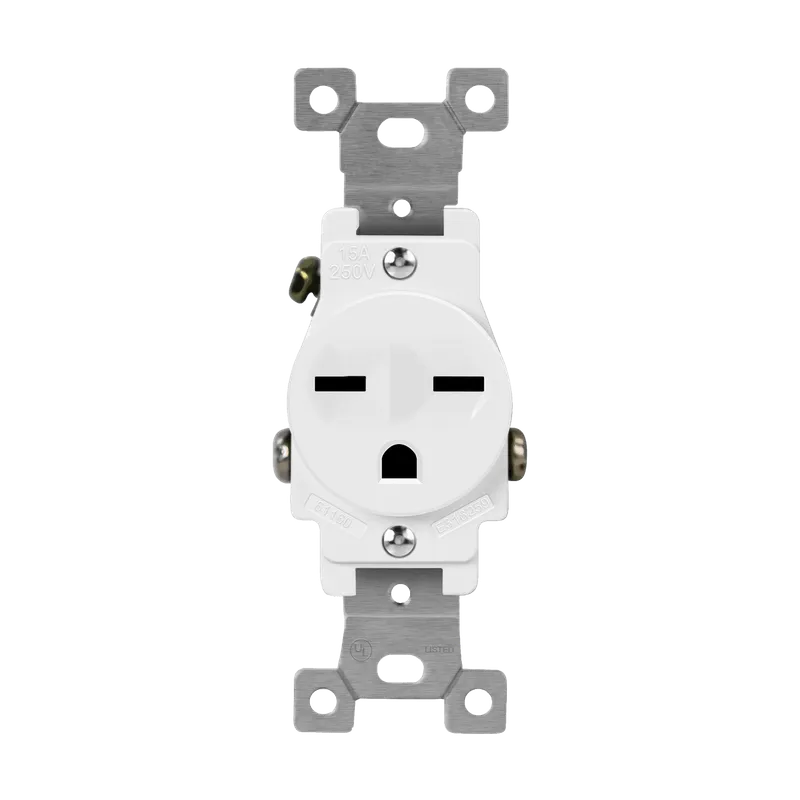 Enerlites Commercial Grade 15A Single Receptacle, 6-15R — Sunco Lighting LED Landscape Lights  