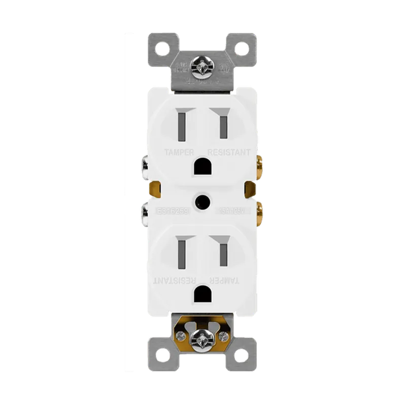Enerlites Residential Grade 15A Tamper-Resistant Duplex Receptacle — Sunco Lighting LED Landscape Lights  