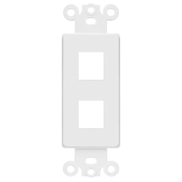 Enerlites 2-Port Decorator Data Wall Plate Insert — Sunco Lighting LED Landscape Lights  