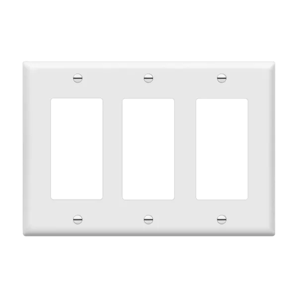 Enerlites Decorator/GFCI Three-Gang Wall Plate — Sunco Lighting LED Landscape Lights  