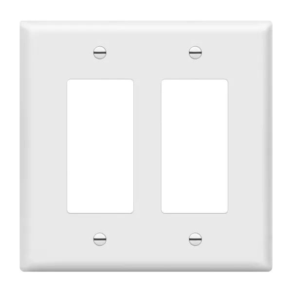 Enerlites Matte Finish Decorator/GFCI Two-Gang Wall Plate, Mid-Size — Sunco Lighting LED Landscape Lights  