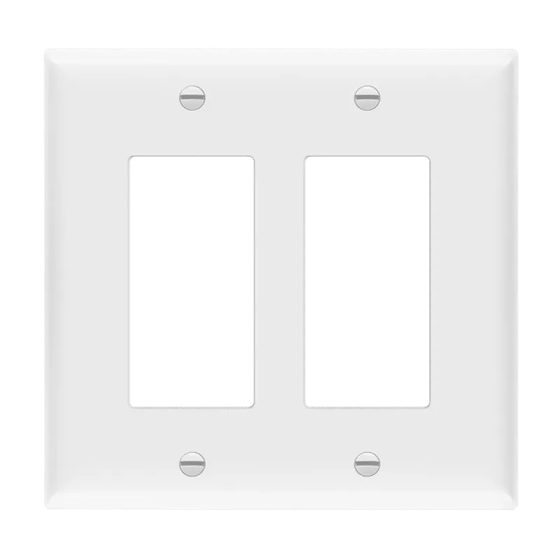 Enerlites Decorator/GFCI Two-Gang Wall Plate, Mid-Size — Sunco Lighting LED Landscape Lights  