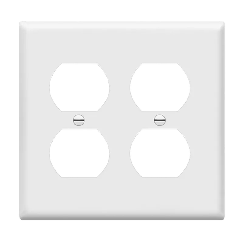 Enerlites Duplex Receptacle Two-Gang Wall Plate — Sunco Lighting LED Landscape Lights  