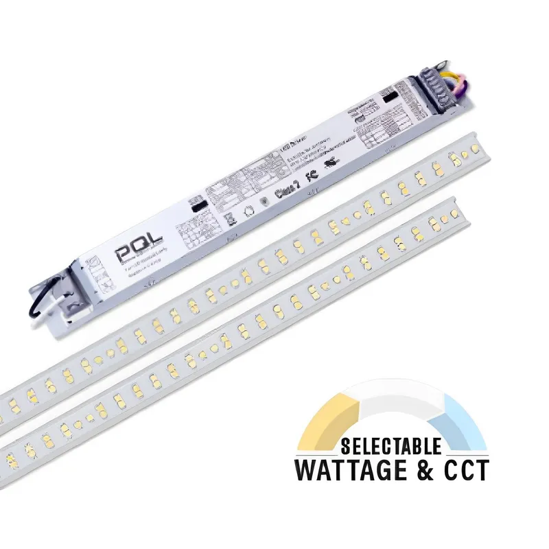 2ft LED Magnetic Strip Retrofit Kit, 25W/20W/15W, 2 Light Bars, Selectable Wattage & CCT, 3700 Lumens — Sunco Lighting LED Downlights 25.0W 3000K