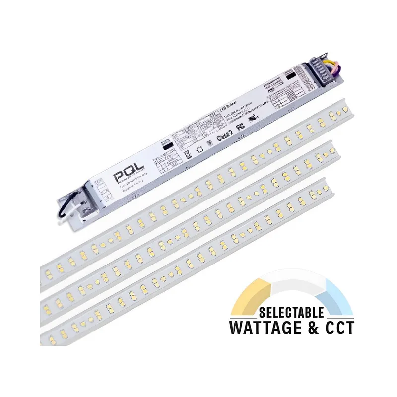 4ft LED Magnetic Strip Retrofit Kit, 40W/30W/20W, 3 Light Bars, Selectable Wattage & CCT, 6000 Lumens — Sunco Lighting LED Downlights 40.0W 3000K