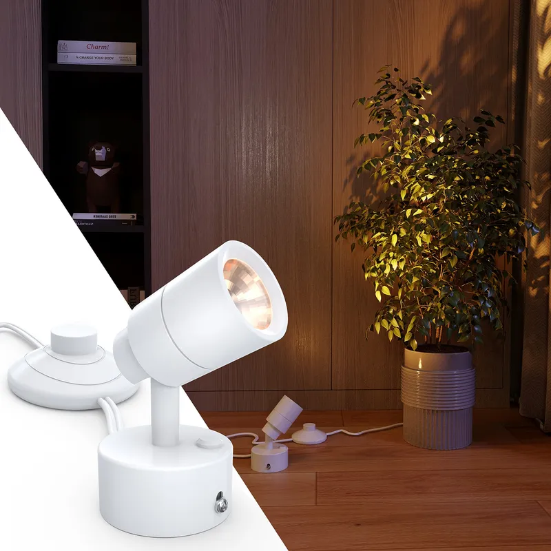 LED White Mini Spotlight, 300 Lumens — Sunco Lighting LED Track Lights  3000K