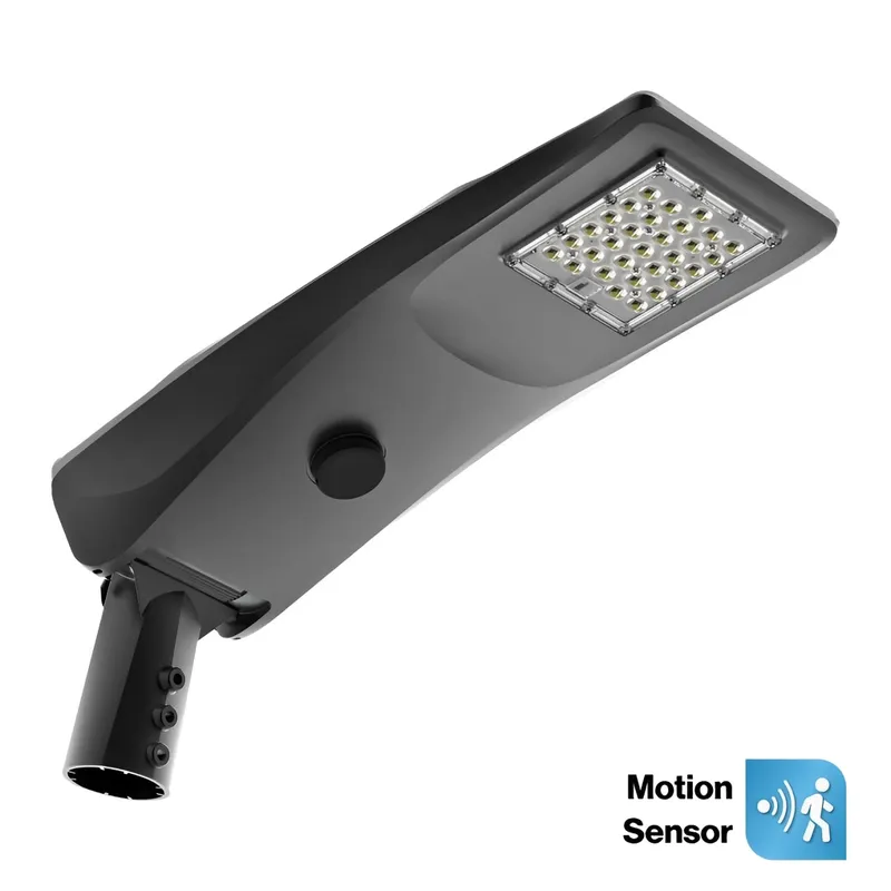 LED Solar Area Light, Motion Activated, Dusk to Dawn Photocell, 50W, 4500 Lumens — Sunco Lighting LED Area Lights 50.0W 5000K