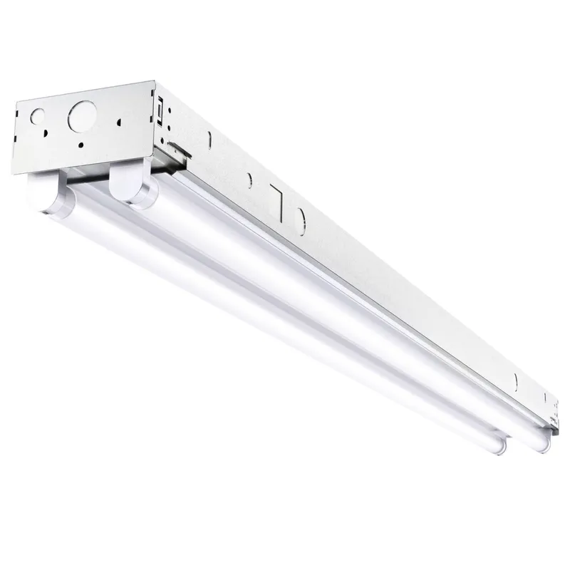 4ft T8 LED Ready Strip Light Fixture, Double-Lamp, Non-Shunted, Single-Ended — Sunco Lighting LED Linear Lights  